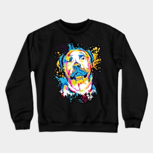 Rottweiler Dog Water Color Art Design Crewneck Sweatshirt